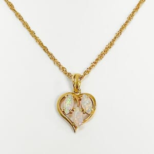 オパールネックレス K18