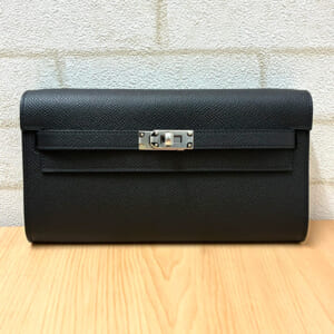 エルメス ケリートゥーゴー 黒 エプソン シルバー金具