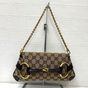 グッチ GGキャンバス ホースビット チェーンショルダー 114923