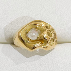 オパールリング K18