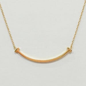 ティファニー ティファニーT スマイルネックレス YG 60011679