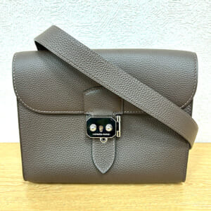 エルメス サックアデペッシュ 21 ショコラ トリヨン ゴールド金具