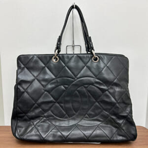 シャネル デカココマーク トートバッグ ラムスキン ラージサイズ