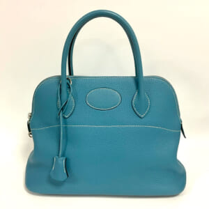 エルメス ボリード 31 ブルージーン パラジウム金具