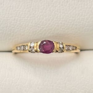 ルビーリング 0.38ct