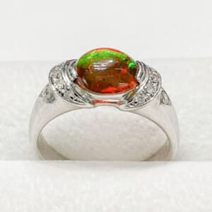 ファイヤーオパールリング 15号