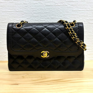 シャネル マトラッセ チェーンショルダーバッグ ラムスキン パリ限定
