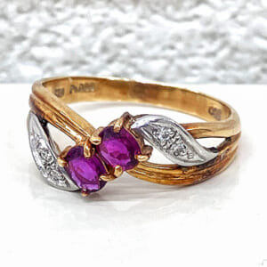 ルビーリング PT900×K18