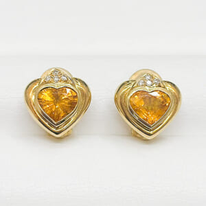 シトリンイヤリング 4.63ct