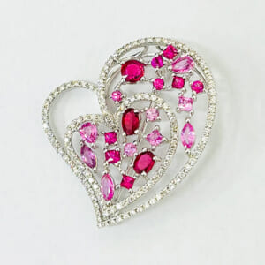 ルビーブローチ 2.84ct