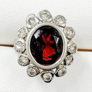 ガーネットリング 5.034ct