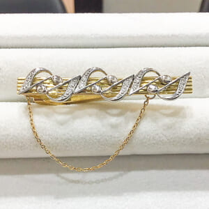 ダイヤモンドネクタイピン 0.12ct
