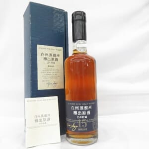 白州蒸溜所 樽出原酒 15年貯蔵 ピュアモルト 600ml 箱/冊子付