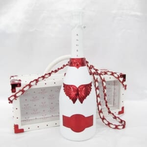 エンジェル ブリュット ロゼ ホワイト ホリデーエディション ※レザーラッチタイプ  レッド 箱付