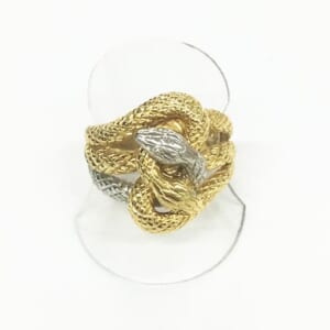 K18YG×Pt900 リング