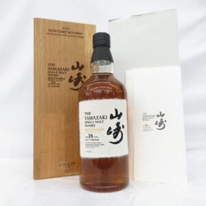 山崎 18年 ミズナラ 2017 エディション 外箱/木箱/冊子付