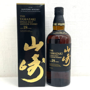 山崎 18年 シングルモルト ホログラムシール有 山崎(QRコード)シール付