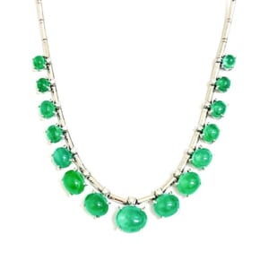 エメラルドネックレス 15.15ct