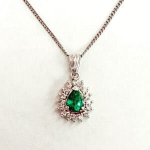 エメラルドネックレス 0.53ct