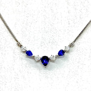 サファイアネックレス 1.93ct