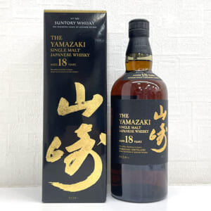 山崎 18年 シングルモルト ホログラムシール有 山崎(QRコード)シール付