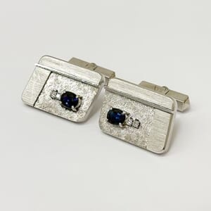 サファイアカフス 1.11ct