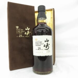山崎 25年 1998ボトルイン ピュアモルト ベロアケース