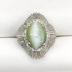 キャッツアイリング 8.26ct