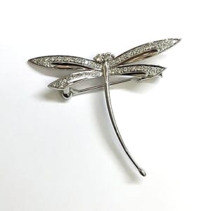 ダイヤモンドブローチ 0.35ct