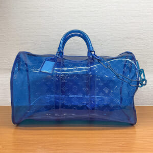 ルイヴィトン モノグラムプリズム キーポル バンドリエール50 M53272 中古品