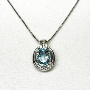 アクアマリンネックレス 2ct