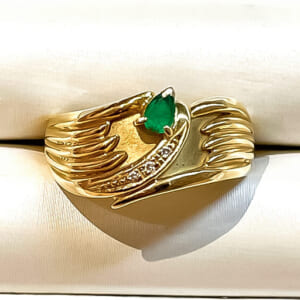 エメラルドリング 0.4ct
