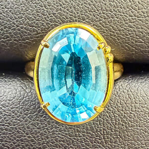ブルートパーズリング 7.11ct