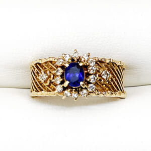 サファイアリング 0.46ct
