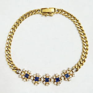サファイアブレスレット 0.750ct