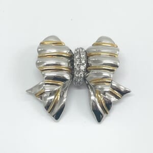 レポシ ダイヤモンドブローチ 0.3ct