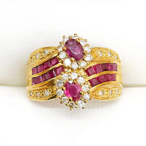 ルビーリング 0.9ct