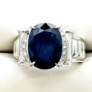 サファイアリング 5.13ct