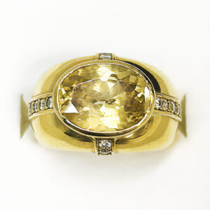 シトリンリング 7.02ct