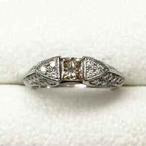 ブラウンダイヤモンドリング 0.66ct