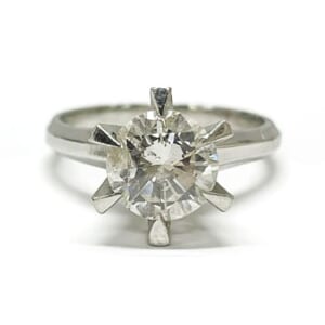 ダイヤモンドリング 1.424ct Pt900