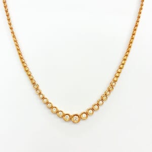 ダイヤモンドネックレス K18