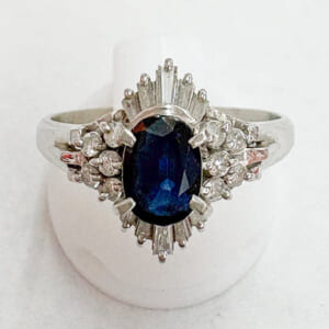 サファイアリング 0.9ct