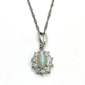キャッツアイネックレス 0.62ct