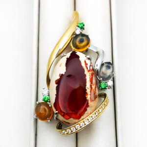オパールペンダントトップ カンテラ 20.34ct