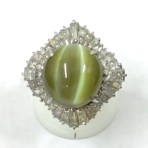 クリソベリルキャッツアイリング 12.64ct